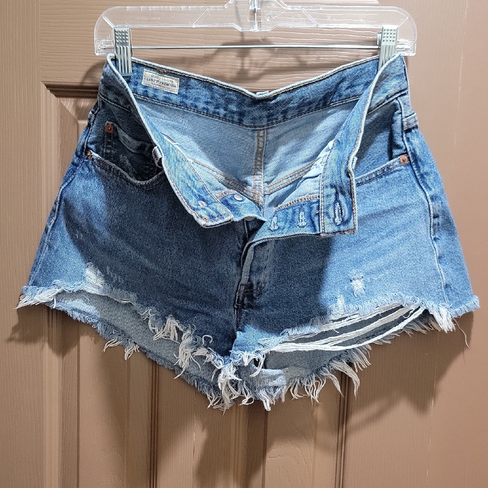 Levis Denim Blue Women's Shorts